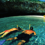 Playa Escondida or Hidden Beach in Mexico