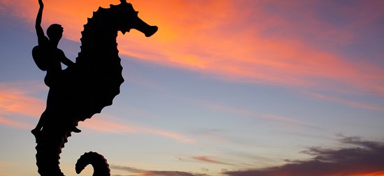 Puerto Vallarta - Seahorse sculpture