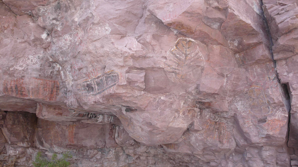 Prehistoric Cave Paintings Near the Islands of Loreto