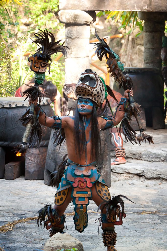 Mayan Village Xcaret Mexico